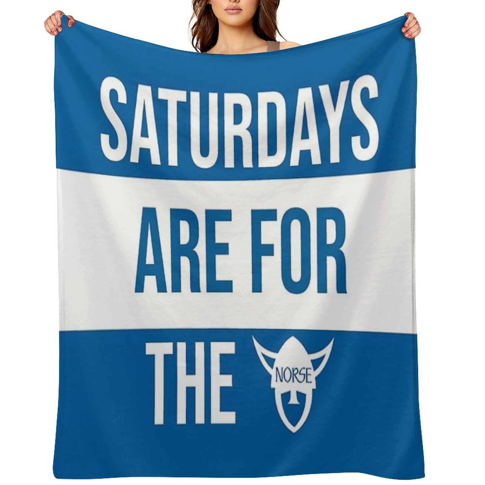 Luther College Saturdays Are For The Norse Plush Throw Blanket