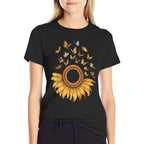 Sunflower Butterfly  Graphic-printed T-Shirt