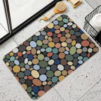 Pebbles Three Black  High-Traffic Bath Mat