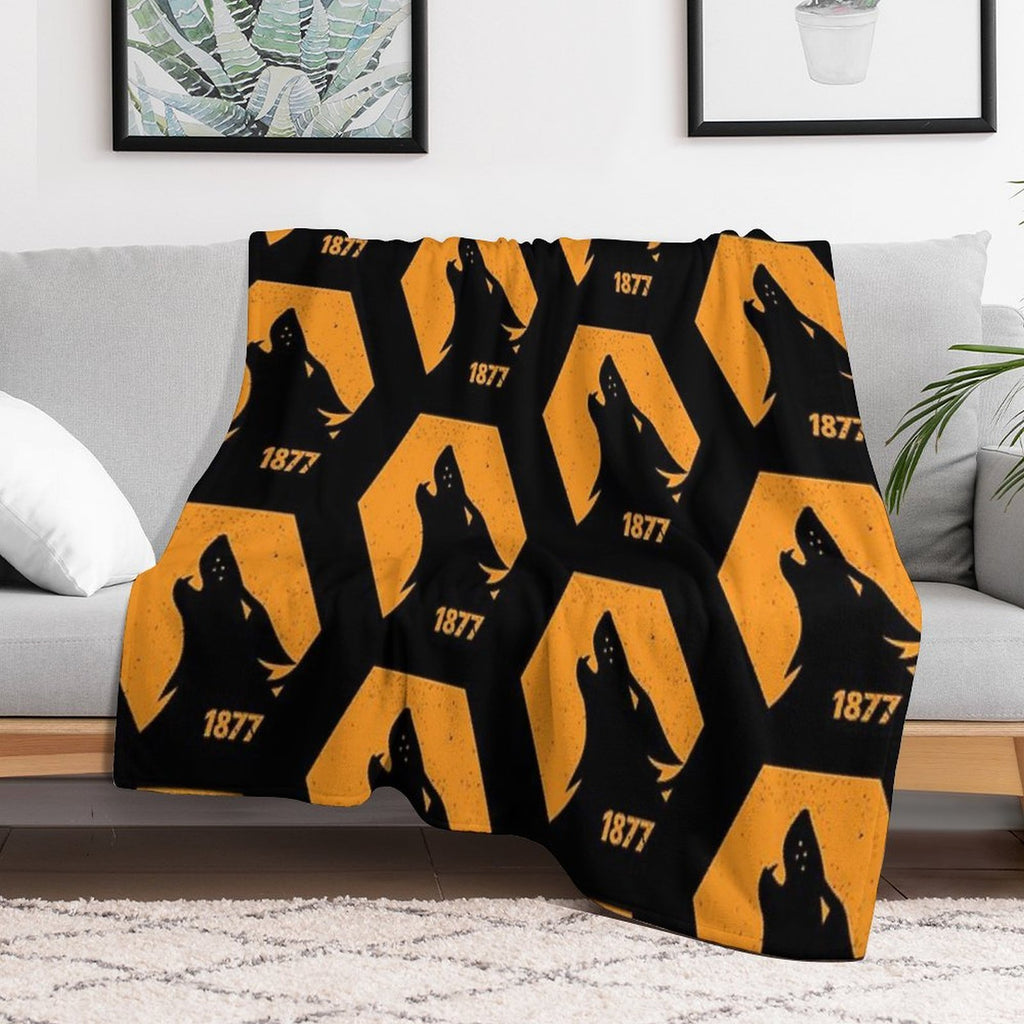 1877 Gold Anti-pilling Throw Blanket