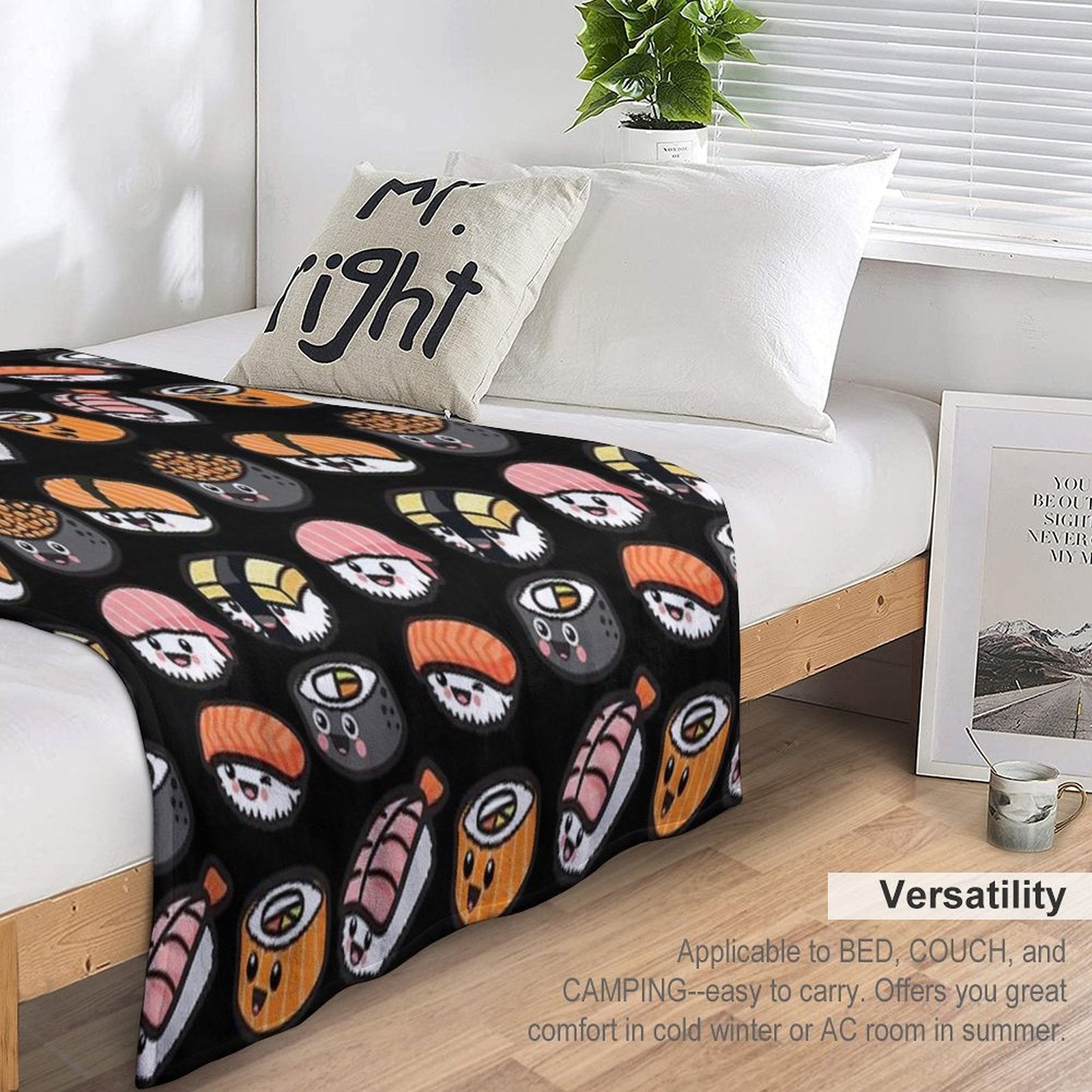 Sushi Family! Gift-ready Throw Blanket