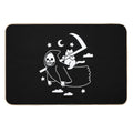 Cat Riding Grim Reaper  Anti-Trip Bath Mat