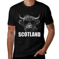 Cool Highland Cow Scotland Travel  Slim-fit Cut T-Shirt