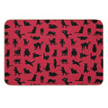 Void Cats Pattern (Red)  Repositionable Bath Mat