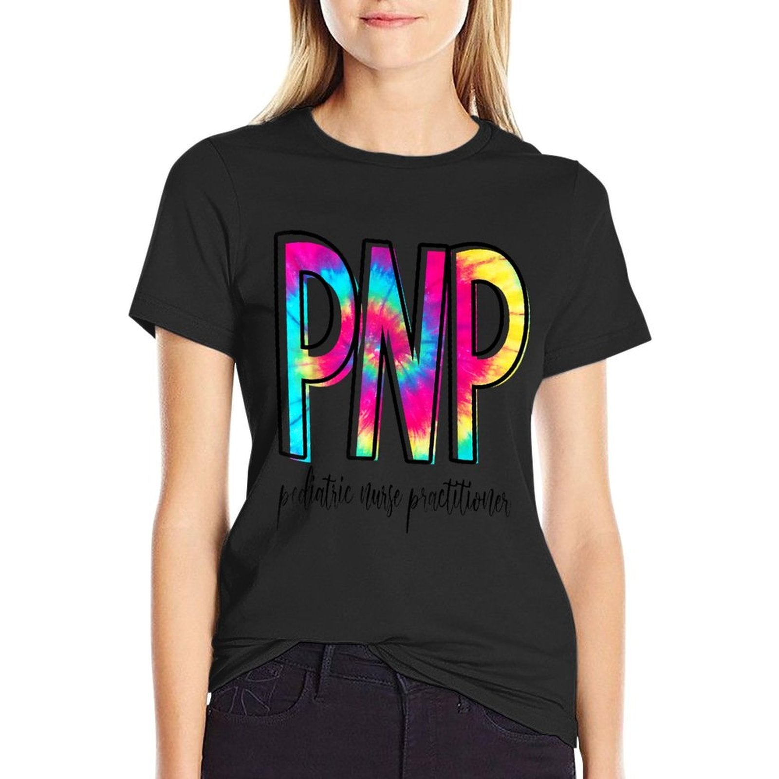 Funny Tie Dye PNP Pediatric Nurse Practitioner Week Gifts  Vintage-inspired T-Shirt
