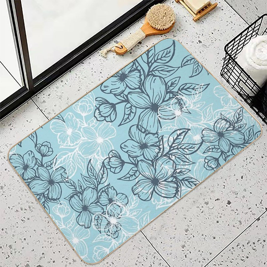 Flower Garden  Fade-Resistant Bath Mat