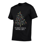 My Favorite Color Is Christmas Lights Funny Xmas Family  Affordable Price T-Shirt
