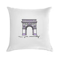 NYU Sticker Soft Skin-Friendly Throw Pillow