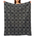 Batik Black And Gold Premier Velvety-soft Throw Blanket