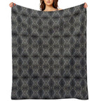 Batik Black And Gold Premier Velvety-soft Throw Blanket