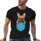 Pocket Frenchie Bulldog Dog Animal Kids Gift French Bulldog  Vintage-inspired T-Shirt