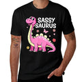 Dinosaur Toddler Girl Sassy Toddler Girls Women  Easy-care T-Shirt