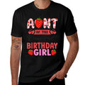 Aunt of The Berry First Birthday Gifts Girl Sweet Strawberry  Cotton T-Shirt