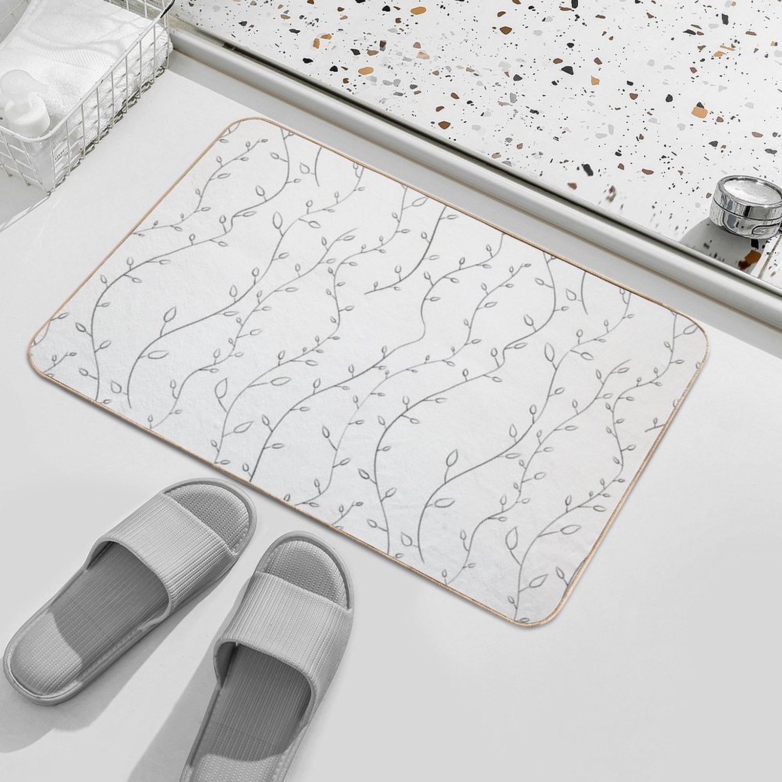 Growing Leaves  Slip-Resistant Bath Mat