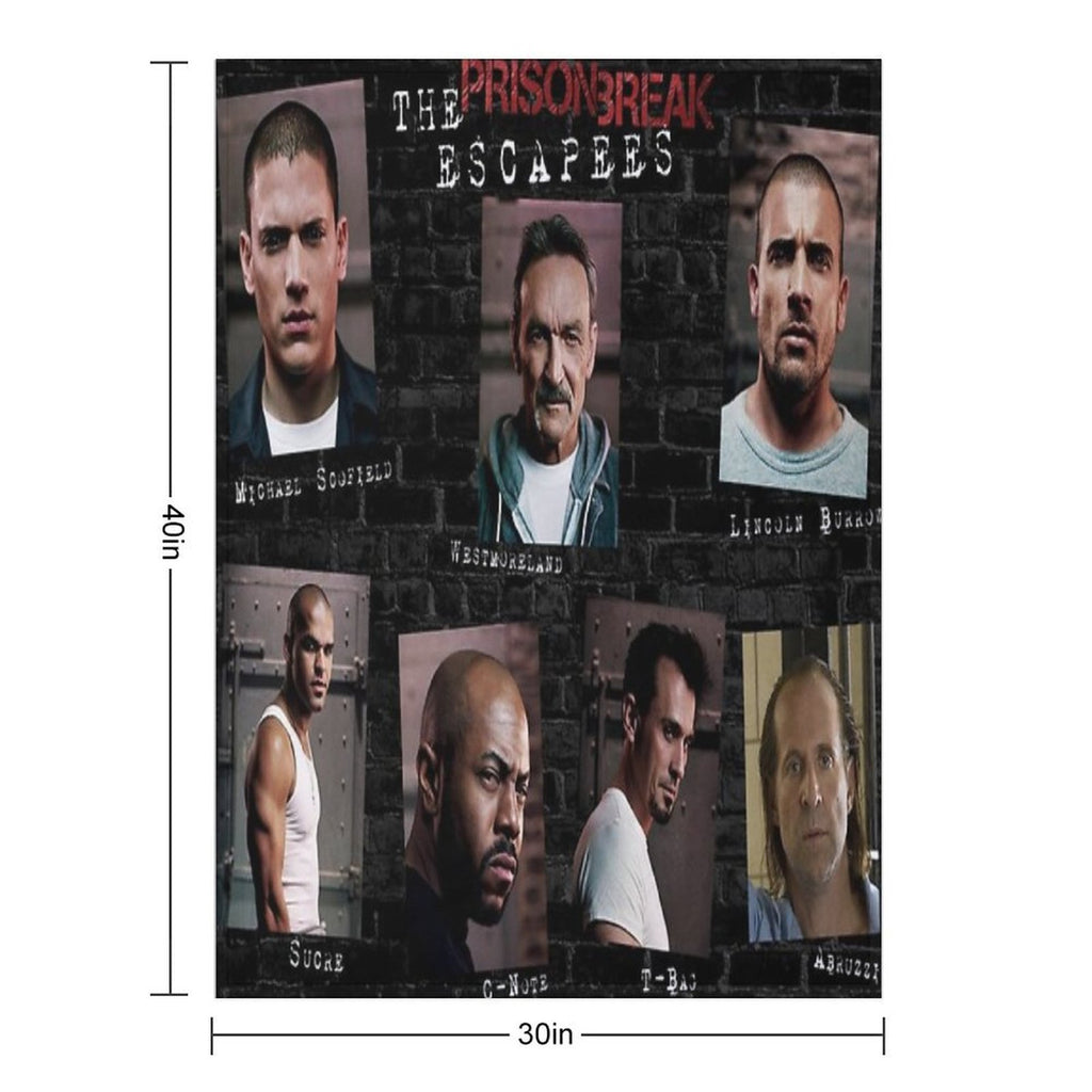 Prison Break Anti-pilling Throw Blanket
