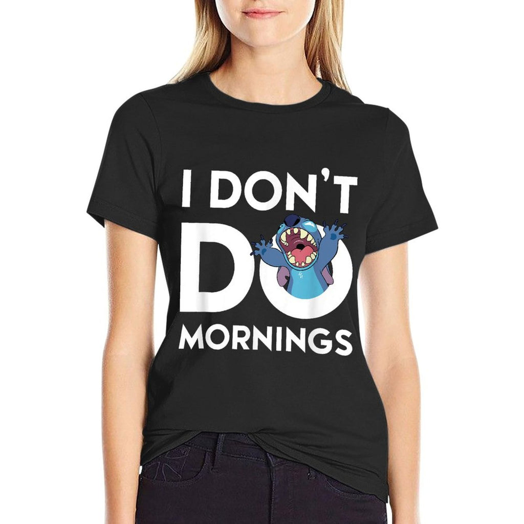 Lilo  Stitch - Dont Do Mornings  Breathable T-Shirt