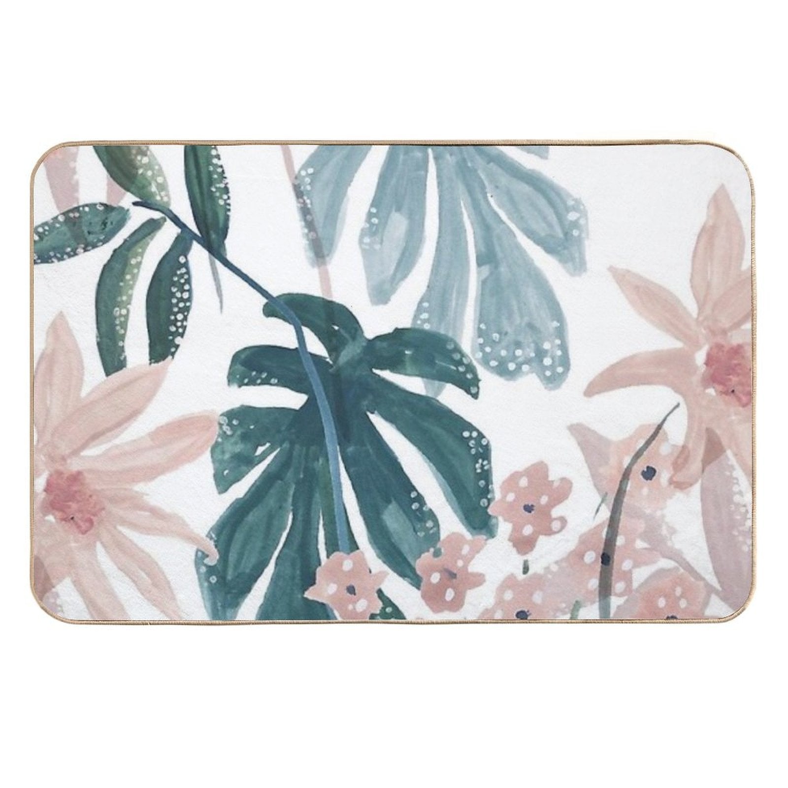 Floral Pattern  Non-Slip Bath Mat