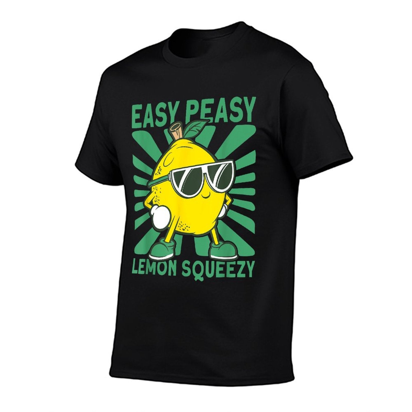Easy Peasy Lemon Squeezy Lemonade Stand Crew  Fade-proof Color T-Shirt