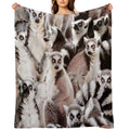 Lemurs Anti-pilling Throw Blanket