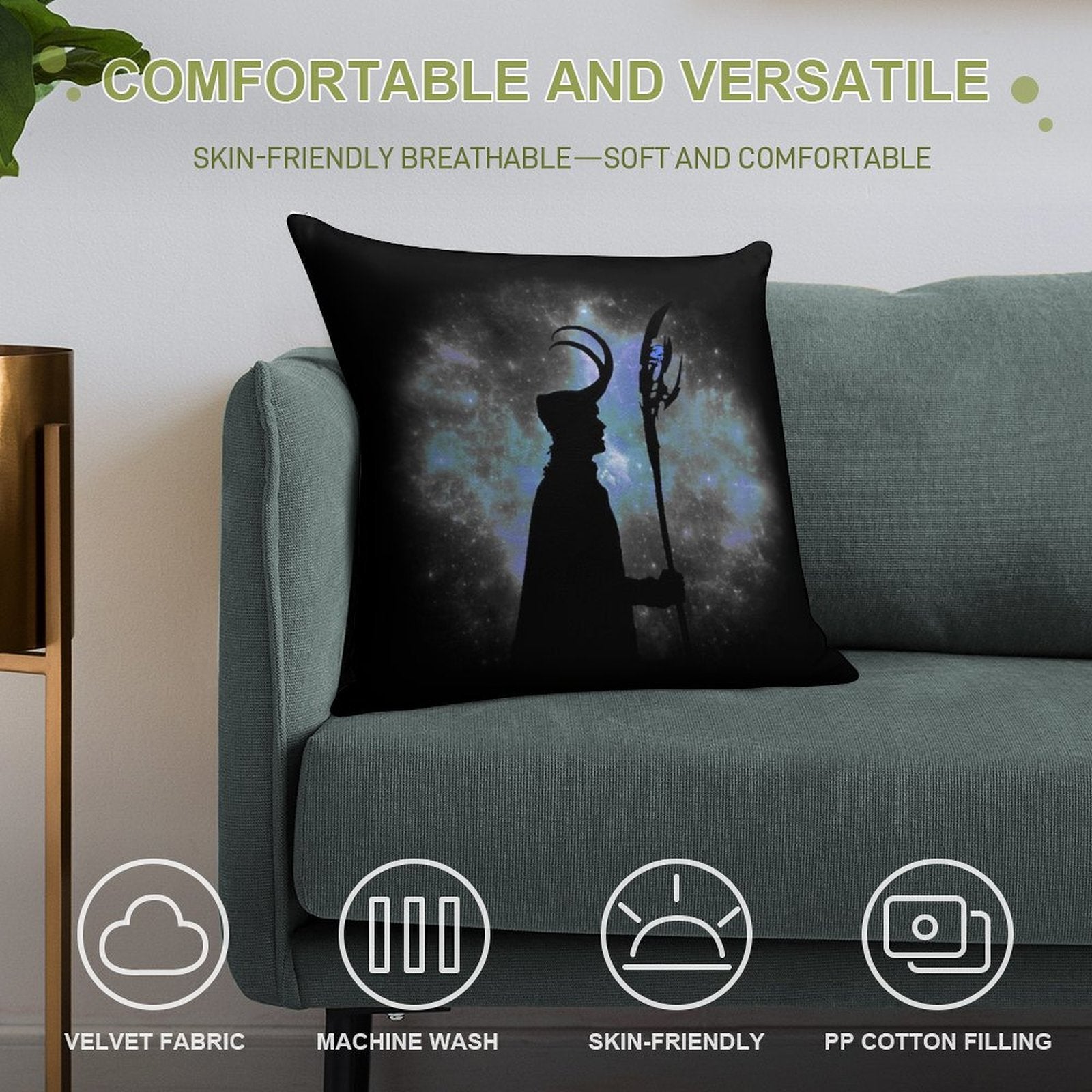 God of Mischief Soft Gift Ready Throw Pillow