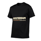 Retro Amsterdam Netherlands Gifts Souvenirs Men Women Kids  Trendy Pattern T-Shirt