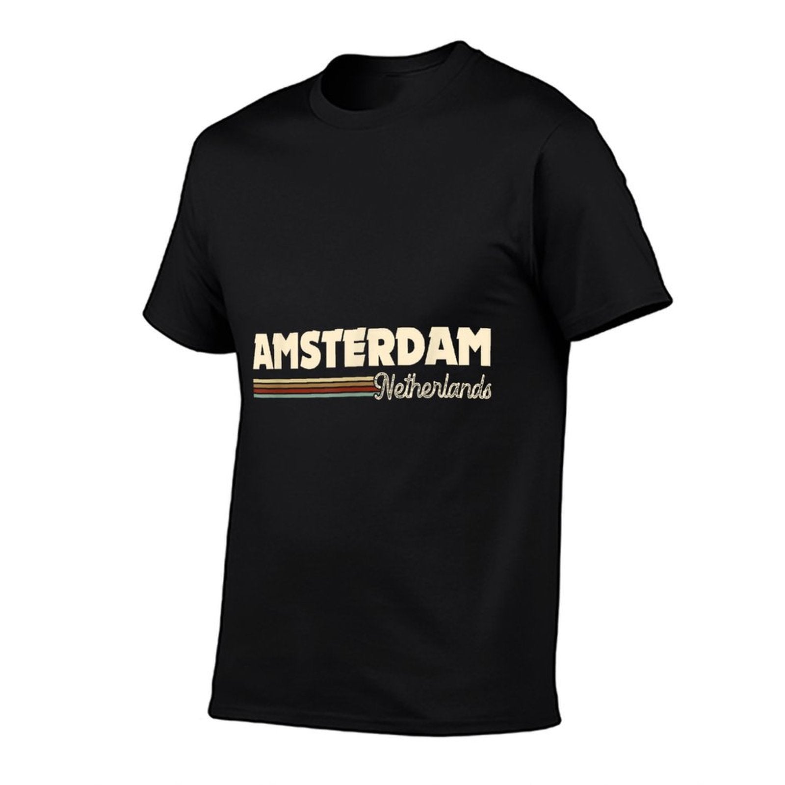 Retro Amsterdam Netherlands Gifts Souvenirs Men Women Kids  Trendy Pattern T-Shirt