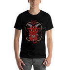 Lucifer Sigil Satan Satanic Goat Cute Goth Baby Baphomet  Polyester Blend T-Shirt