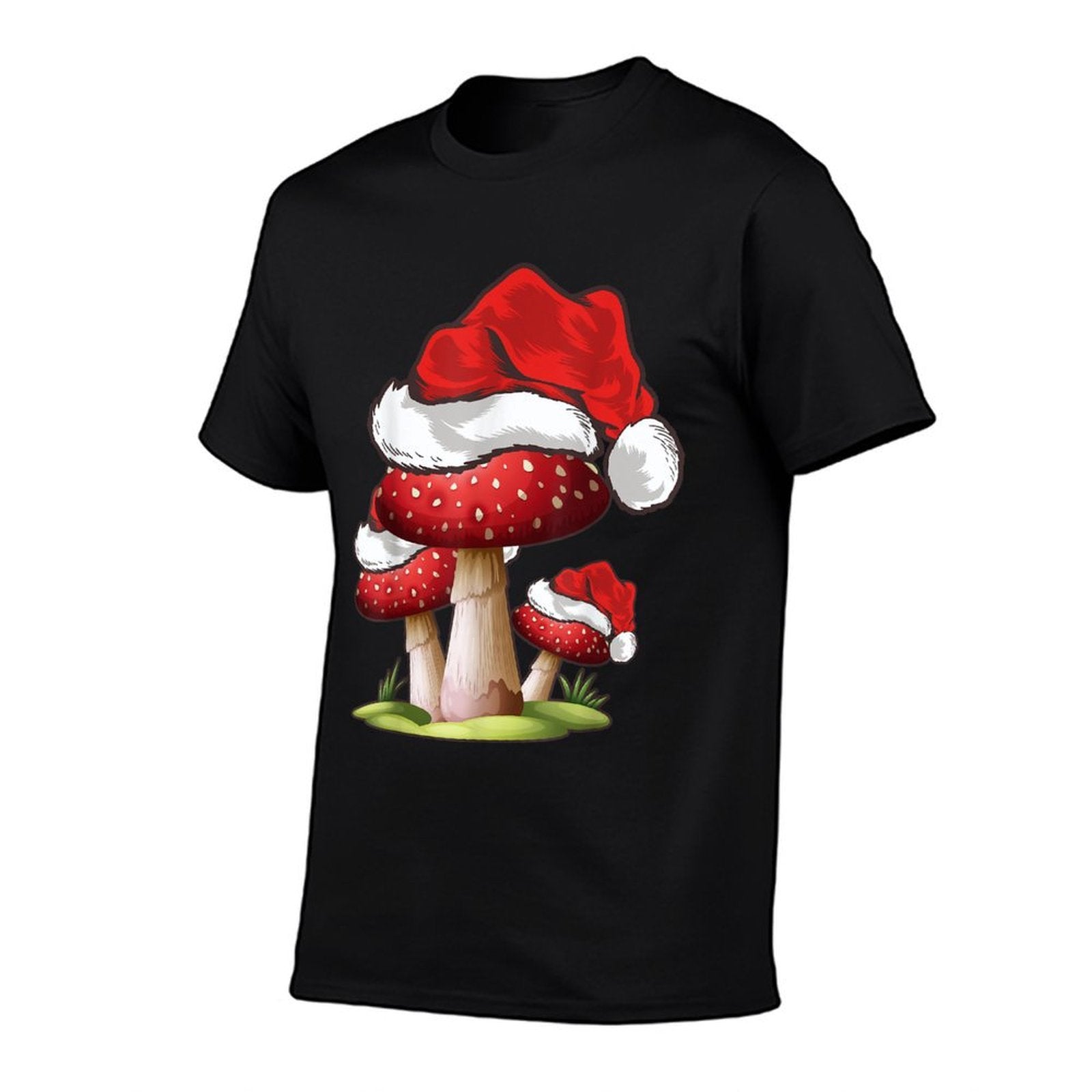 Mushroom Lover Gift Santa Hat Mushroom Christmas  Quick-drying T-Shirt