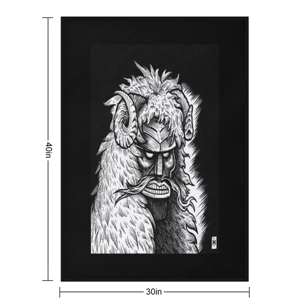 Mohácsi Busó Lightweight Throw Blanket