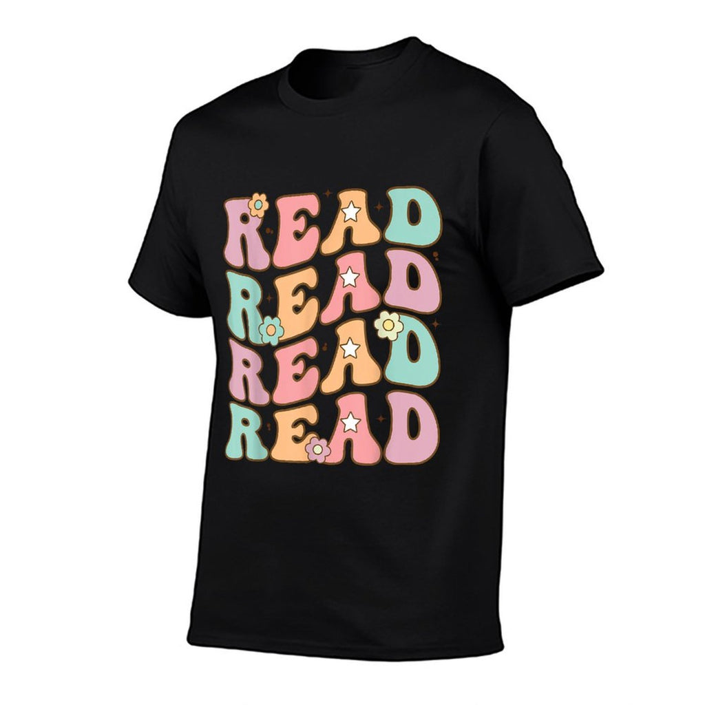 Read School Librarian Life Teacher Reading Groovy Read  Slim-fit Cut T-Shirt