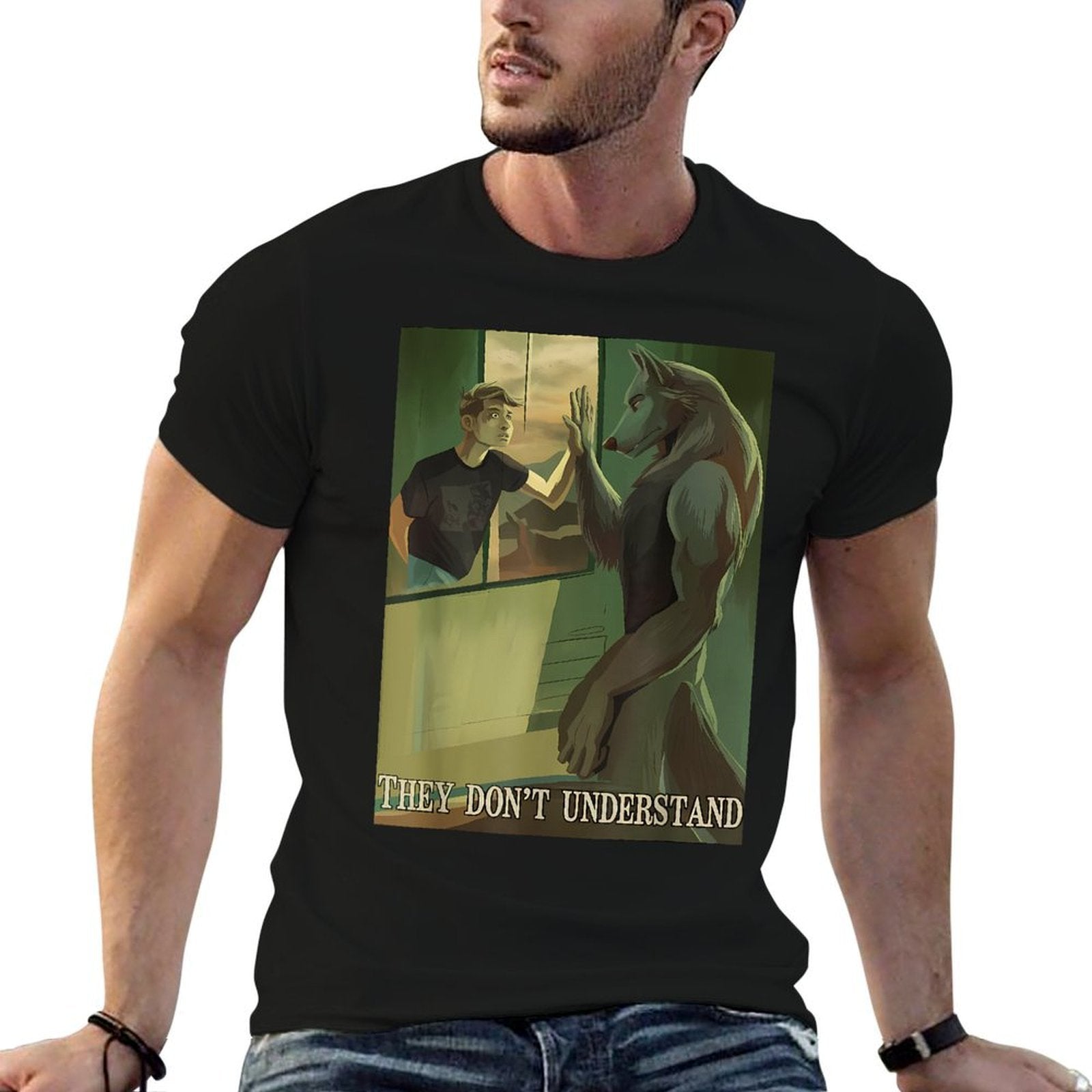 Werewolf Ripping Memes Alpha Wolf Meme They Dont Understand  Relaxed-fit T-Shirt