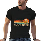 Vintage Powered By Root Beer Funny Drinking  Odor-resistant T-Shirt