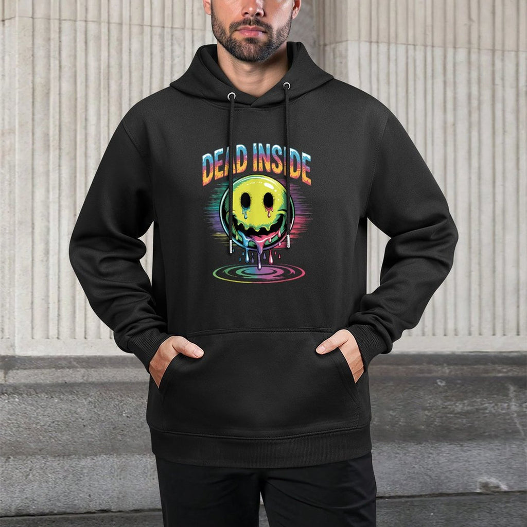 Funny Trippy Dead Inside Quote Sarcasm Meme Gothic Versatile Streetwear Hoodie