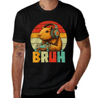 Funny Gifts For Capybara Lovers Mens Boys Kids Graphicss  Wrinkle-resistant T-Shirt