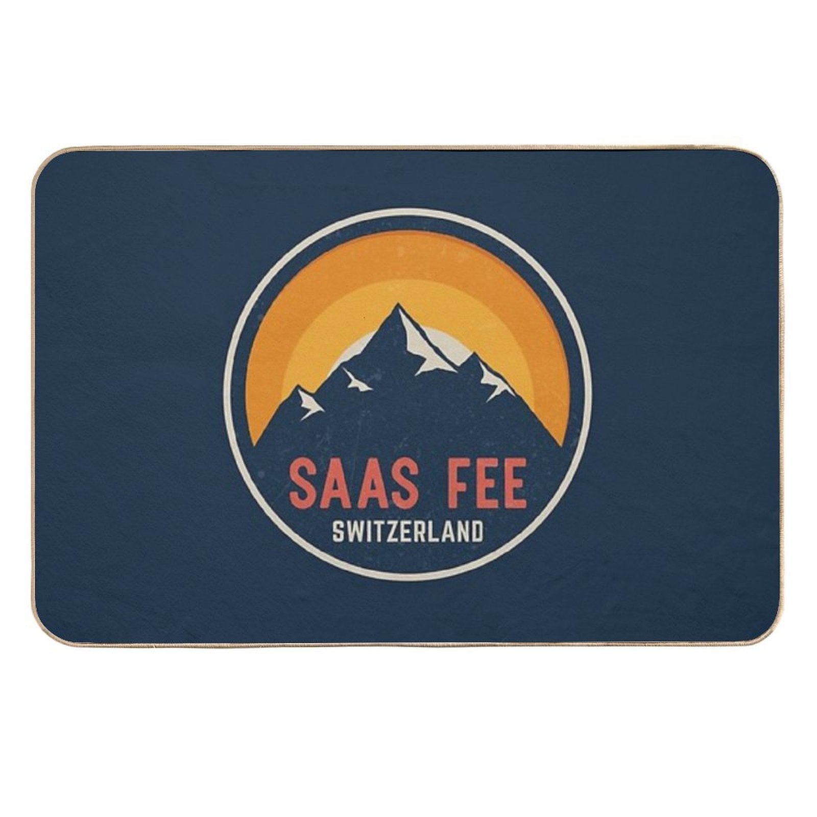 Saas Fee Switzerland Mountain Design  Multi-Purpose Bath Mat
