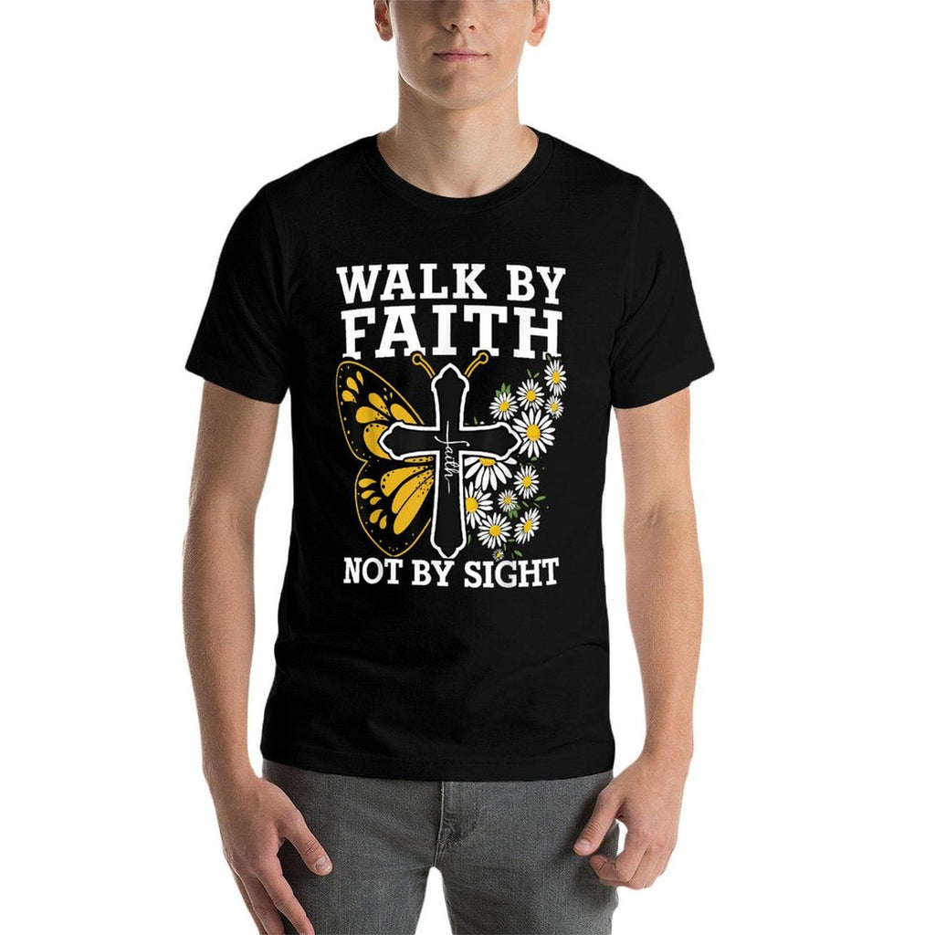 Walk By Faith Christian Women Girl Jesus Love You God Sister  Versatile T-Shirt