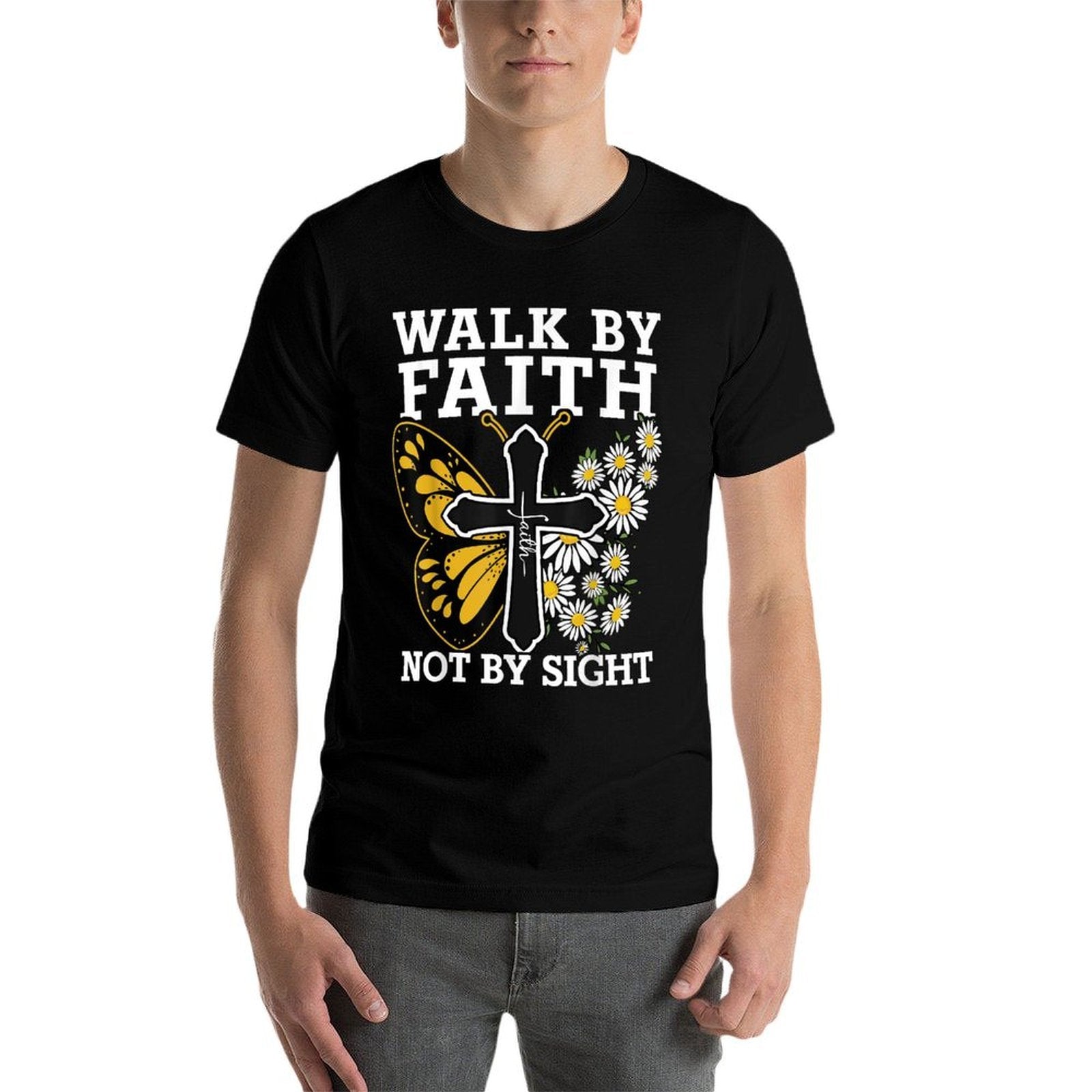 Walk By Faith Christian Women Girl Jesus Love You God Sister  Versatile T-Shirt