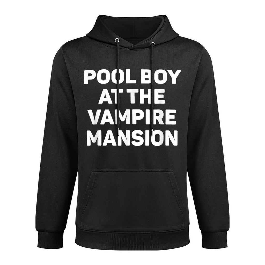 Pool Boy At The Vampire Mansion Funny EMO Vamp Goth Way Cotton-Polyester Blend Hoodie