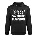 Pool Boy At The Vampire Mansion Funny EMO Vamp Goth Way Cotton-Polyester Blend Hoodie