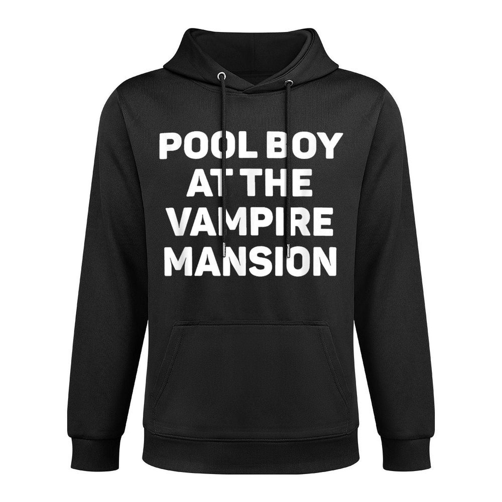 Pool Boy At The Vampire Mansion Funny EMO Vamp Goth Way Cotton-Polyester Blend Hoodie