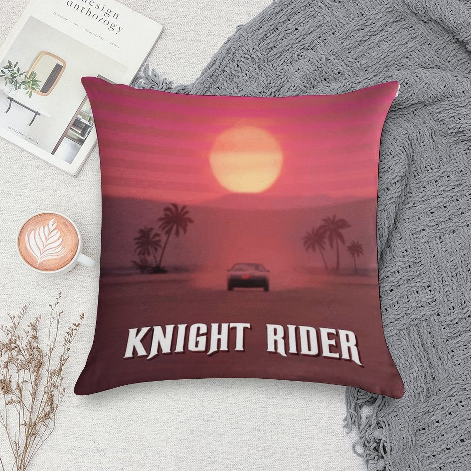 Knight Rider - K2000 Soft Home Decor Throw Pillow