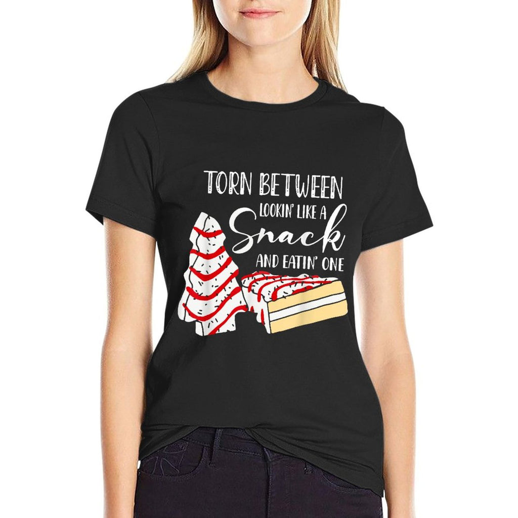 Christmas Tree Cake Torn Between Looking Like A Snack  Classic T-Shirt