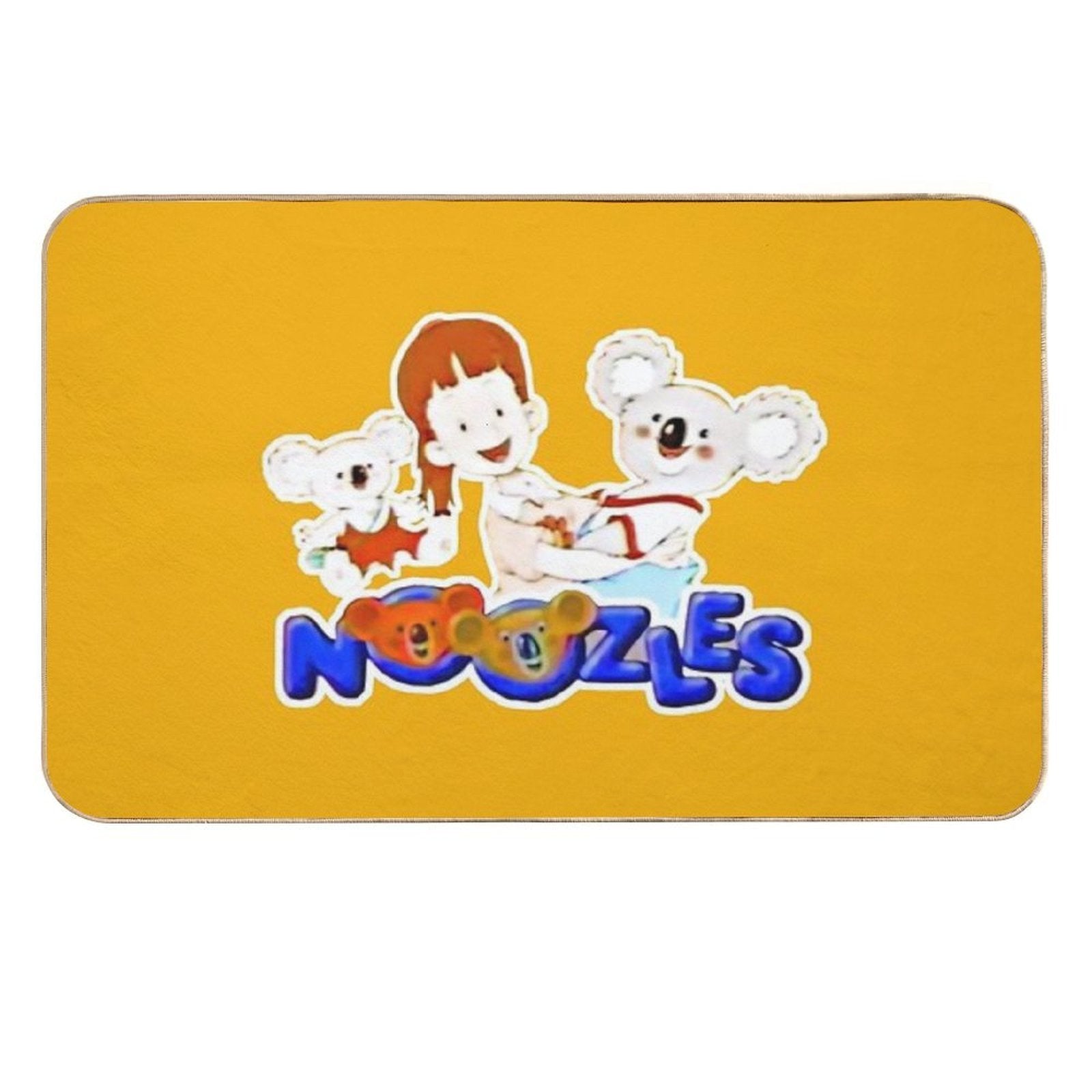 Retro 80s - 90s Noozles Sandy Blinky And Pinky Koala Throwback Tribute  Repositionable Bath Mat