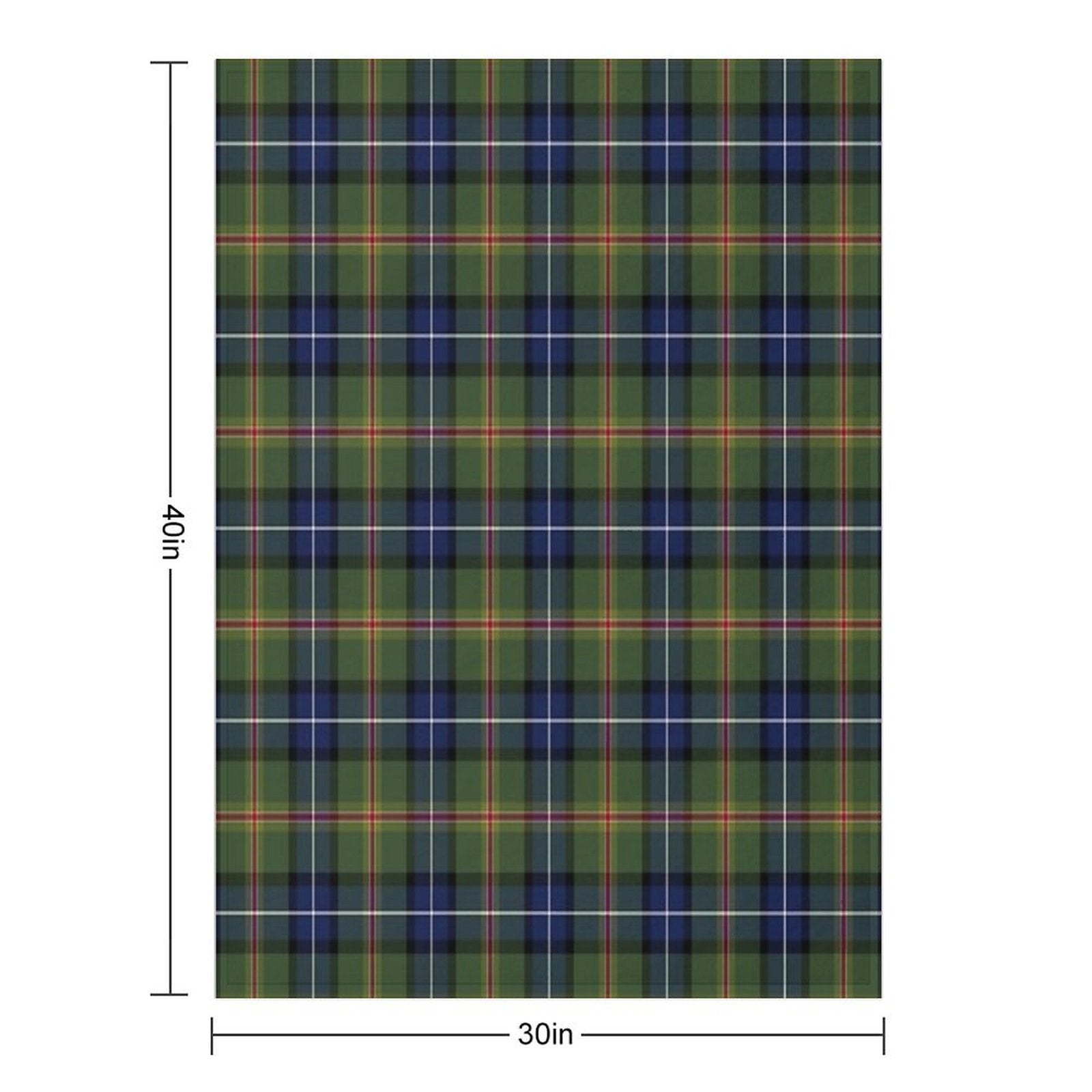 JONES Tartan  Welsh Family And Last Name Tartan Comfort Throw Blanket
