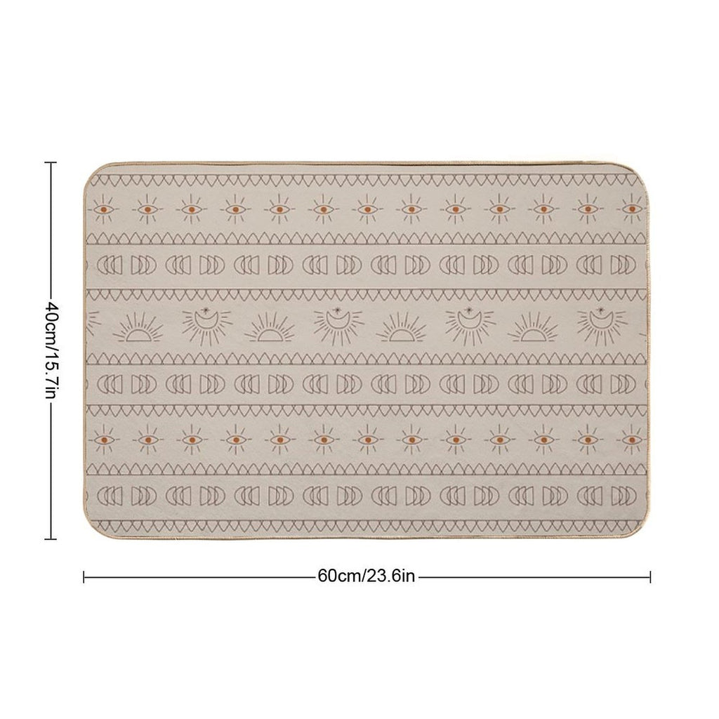 Boho Llama  Stain-Proof Bath Mat