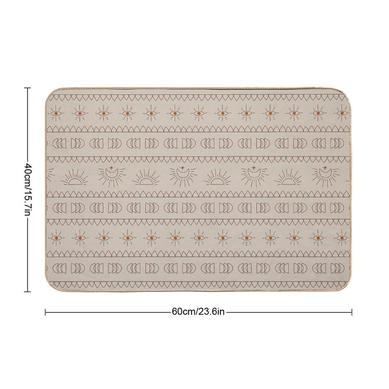 Boho Llama  Stain-Proof Bath Mat