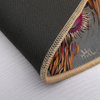 HiGHLaND CoW PRiNT SCoTTiSH ' SuGaR LuMP ON GReY ‘ BY SHiRLeY MacARTHuR  Non-Slip Bath Mat