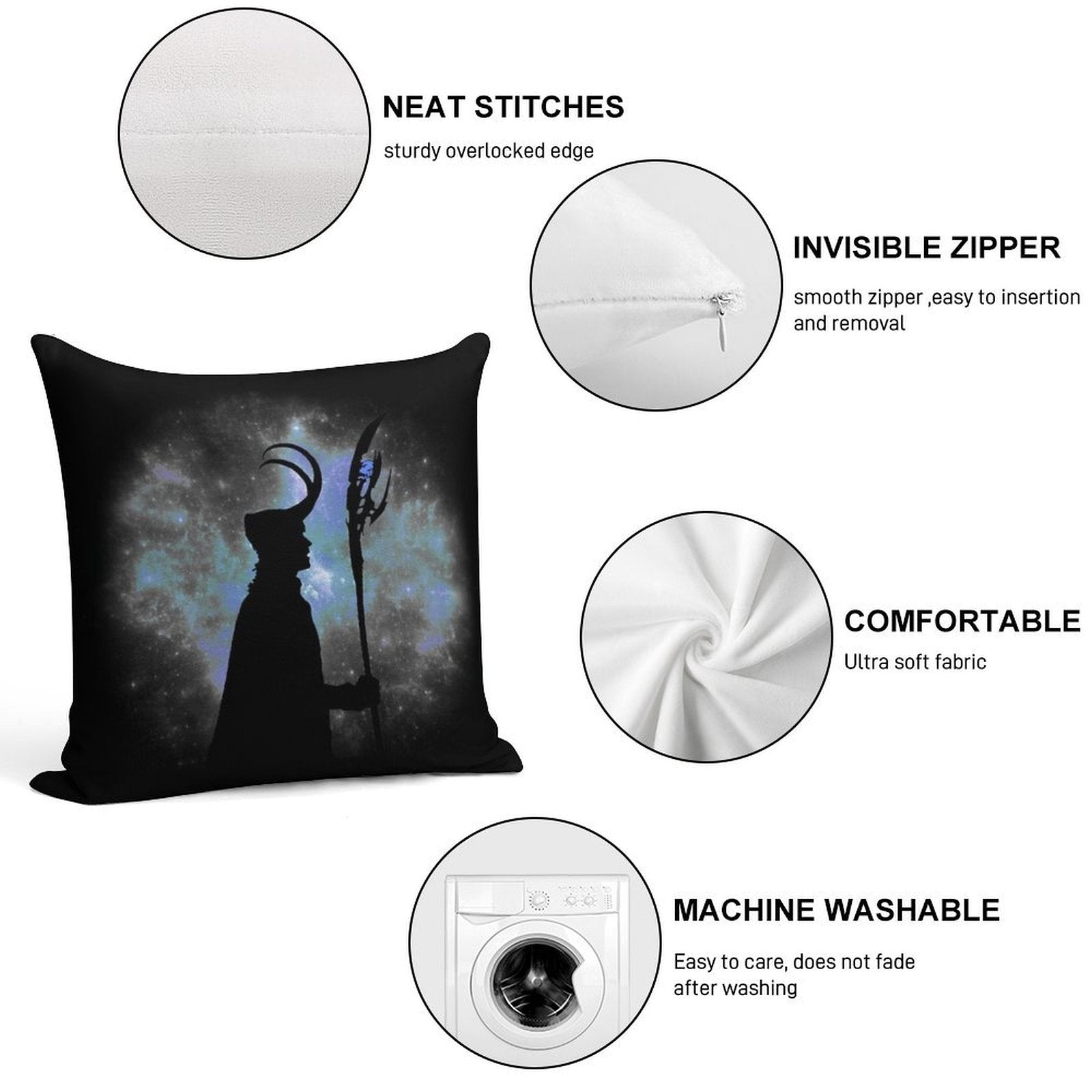 God of Mischief Soft Gift Ready Throw Pillow