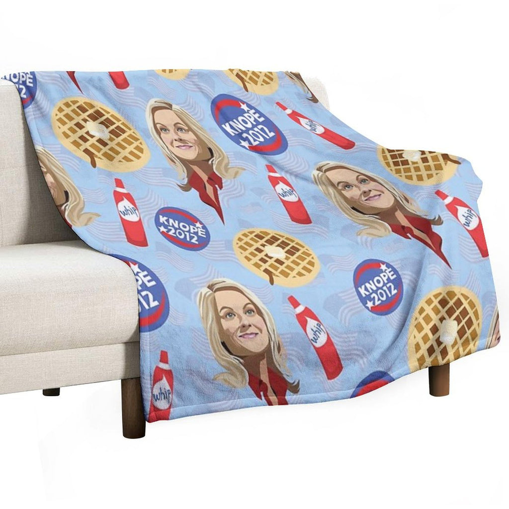 What's Important Friends, Waffles, And Work Travel-friendly Throw Blanket