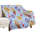 What's Important Friends, Waffles, And Work Travel-friendly Throw Blanket
